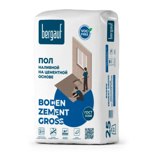 Самонивелир Bergauf Boden Zement Gross на цементной основе 25 кг