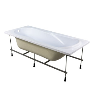 Ванна акриловая AquaFonte Эгея каркас в комплекте 1500*700 мм