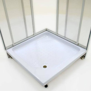 Поддон душевой AquaFonte акриловый с монтажным комплектом и экраном 900*900 мм