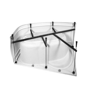 Ванна акриловая угловая AquaFonte Адель каркас и экран в комплекте 1700*1000 мм левая