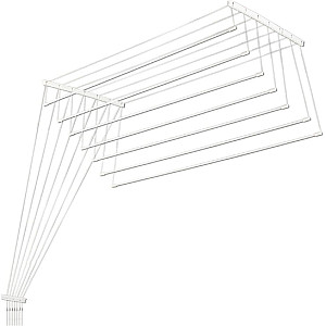 Сушилка потолочная Comfort Alumin Group алюминиевая 7 прутьев 1.6 м