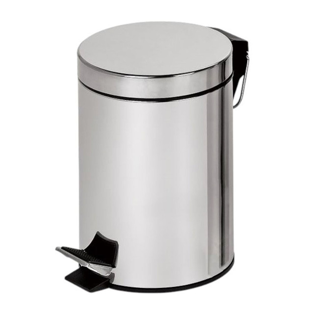 Ведро Bisk Caspian 90024 с педалью хром 10 л Ведро Bisk Caspian 90024 с педалью хром 10 л