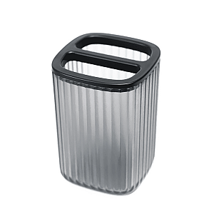 Стакан для щеток Bisk Brevik 90057 полупрозрачный черный