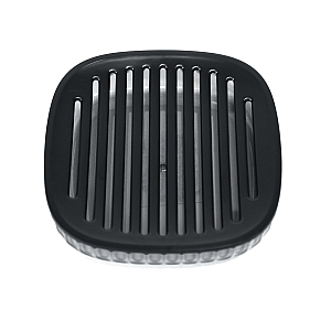 Мыльница Bisk Brevik 90059 полупрозрачная черная