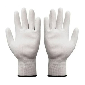 Перчатки из полиэстера Bilt TR-540 с белым ПУ покрытием размер 9