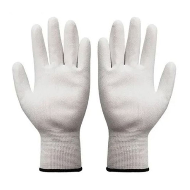 Перчатки из полиэстера Bilt TR-540 с белым ПУ покрытием размер 9