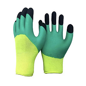 Перчатки из полиэстера с латексным покрытием Пальчики 8902352