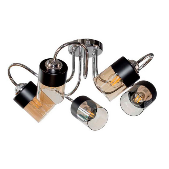 Светильник Айтин-Про НПБ 02-5*60-102 C1445/5A хром черный/черный