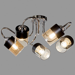 Светильник Айтин-Про НПБ 02-5*60-102 C1445/5A хром черный/черный