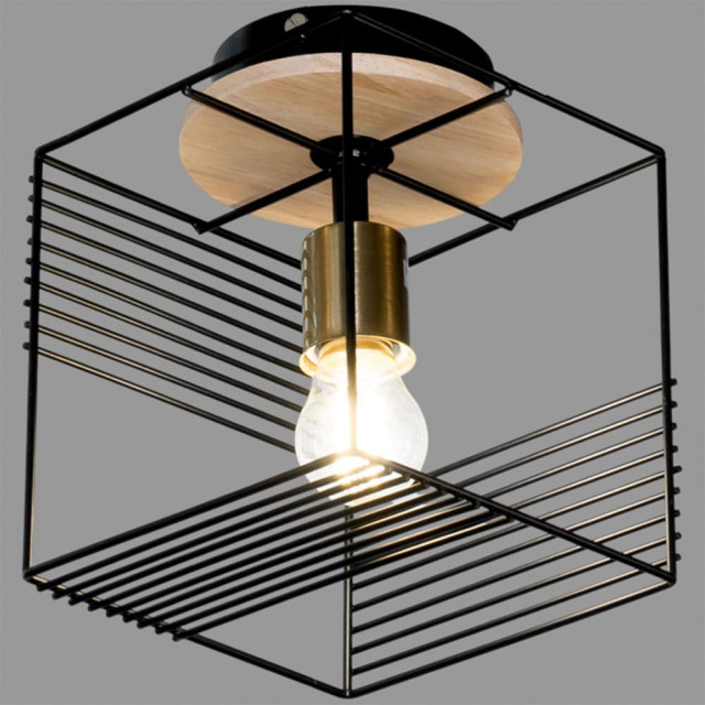 Светильник Айтин-Про НПБ 02-60-108 S7051/1 черный/дерево