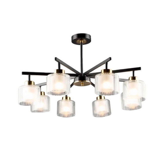 Светильник Айтин-Про НПБ 02-8*60-105 N6989/8 черный/хром