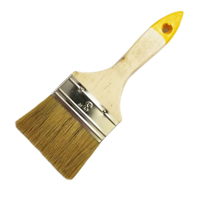 Кисть плоская Hiborg Стандарт Y-100-126 натуральная щетина 3