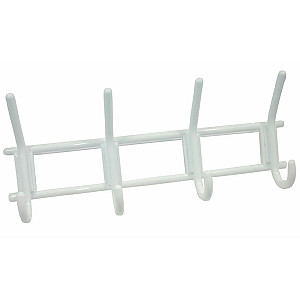Вешалка Металлист МЕ0000000000679 4-х крючковая пластмасса снежно-белая