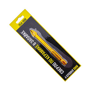 Сверло по керамике Hiborg Y-354-008 в запайке 4 кромки 8 мм