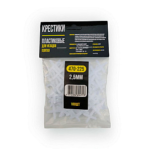 Крестики для плитки Hiborg Y-470-225 2.5 мм 100 шт