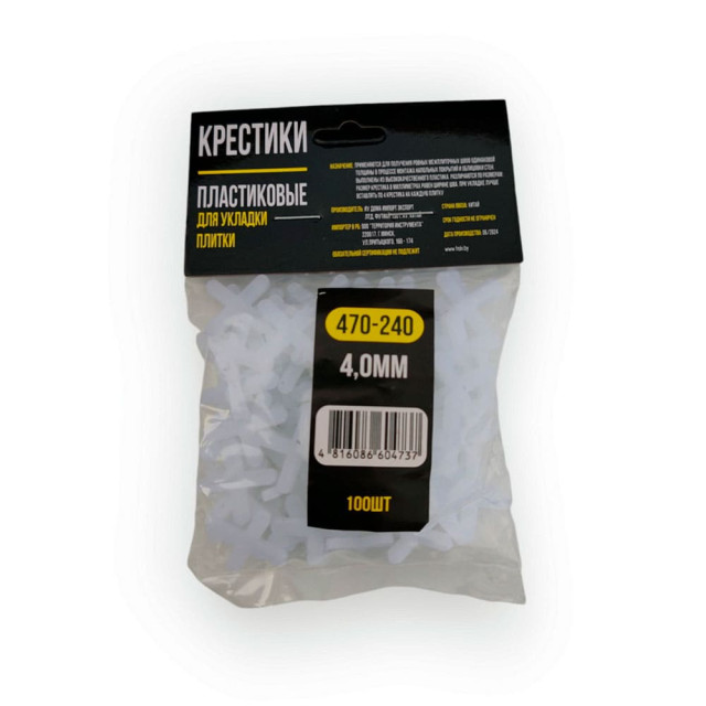 Крестики для плитки Hiborg Y-470-240 4 мм 100 шт