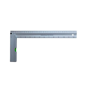 Угольник Hiborg Y-153-035 алюминевый с уровнем 350 мм