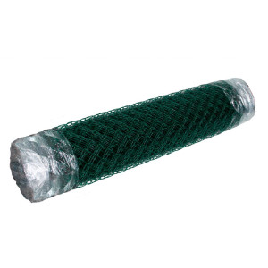 Сетка рабица Белзабор в ПВХ 55*55*2.4 мм 1.8*10 м зеленая