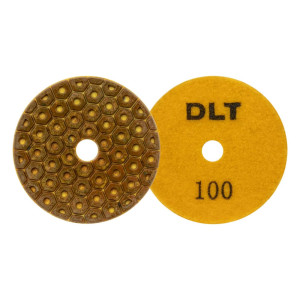 Круг алмазный DLT №10 Р100 шлифовальный гибкий для сухой шлифовки 100 мм