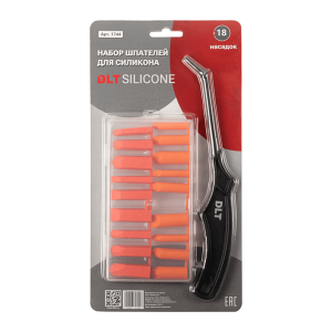 Набор шпателей DLT Silicone 1744 для силикона 18 насадок