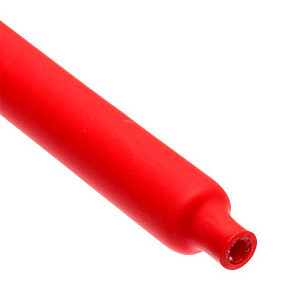 Трубка термоусадочная КВТ 67233 клеевая ТТК 3:1-6/2 красная