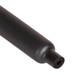 Трубка термоусадочная КВТ 84873 клеевая ТТК 3:1-70/23 черная
