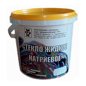 Жидкое стекло Домановский ПТК натриевое 1.5 кг