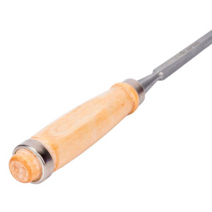 Стамеска плоская Волат 15050-08 деревянная рукоятка с металлическим кольцом 8 мм