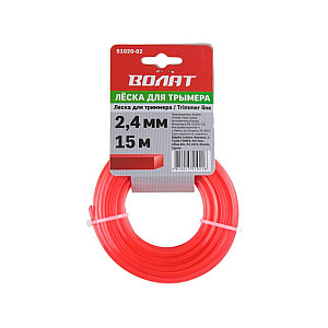 Леска ВОЛАТ 51020-02 ф 2.4 мм *15 м квадратное сечение