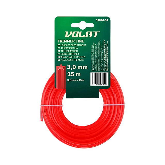 Леска Волат 51040-04 3 мм*15 м звездочка