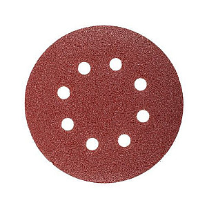 Шлифлист Волат 80010-100 125 мм круг Р100 для дерева 8 отверстий 10 шт