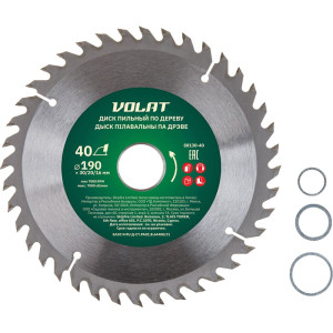 Диск пильный Волат 88130-40 190*30/20/16 мм 40 зубьев по дереву