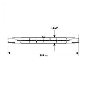 Лампа галогенная Camelion 2938 J189 1000W R7s 189 мм 220V линейная