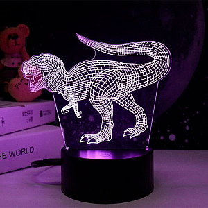 Ночник Camelion NL-405 Динозавр LED 3Вт RGB USB 3 АА (в комплект не входят)