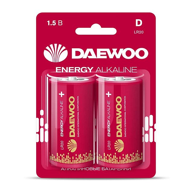 Батарейка Daewoo Energy Alkaline BL-2 LR20