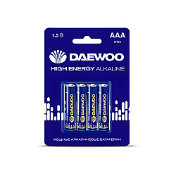 Батарейка Daewoo LR03 High Energy Alkaline BL-4 4 шт