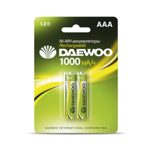 Аккумулятор Daewoo AAA 1000mAh Ni-MH BL-2