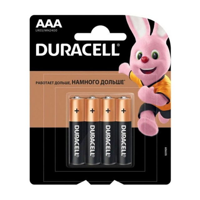 Батарейка Duracell LR03 BL4 48/1152