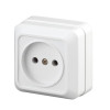 Розетка Intro Quadro 2-201-01 2P белая