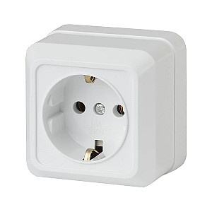 Розетка Intro Quadro 2-202-01 2P+E Schuko белая