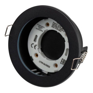 Светильник встраиваемый Эра KL95 Б0055812 SBK GX53 IP44 110*55 мм влагозащищенный черный