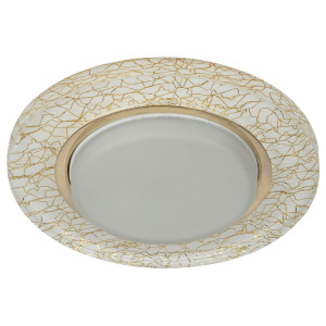 Светильник точечный Эра DK80 Б0019576 WH/GD 220V/13W GX53 белый/золото