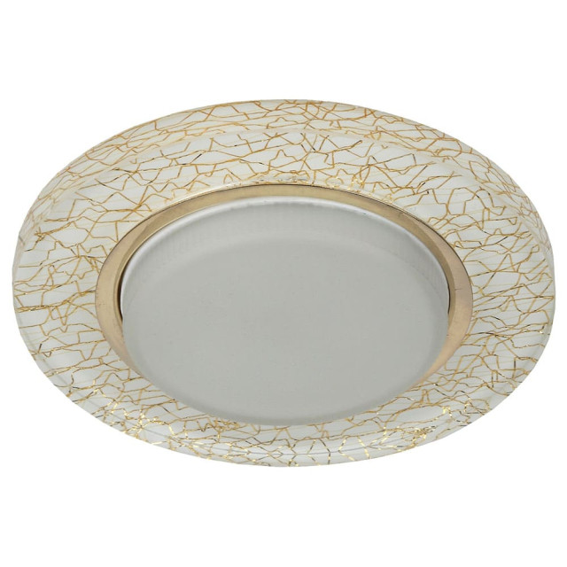 Светильник точечный Эра DK80 Б0019576 WH/GD 220V/13W GX53 белый/золото