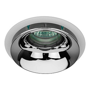 Светильник встраиваемый Эра KL103 WH/CH MR16 GU5.3 белый хром