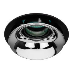 Светильник встраиваемый Эра KL103 BK/CH MR16 GU5.3 черный хром