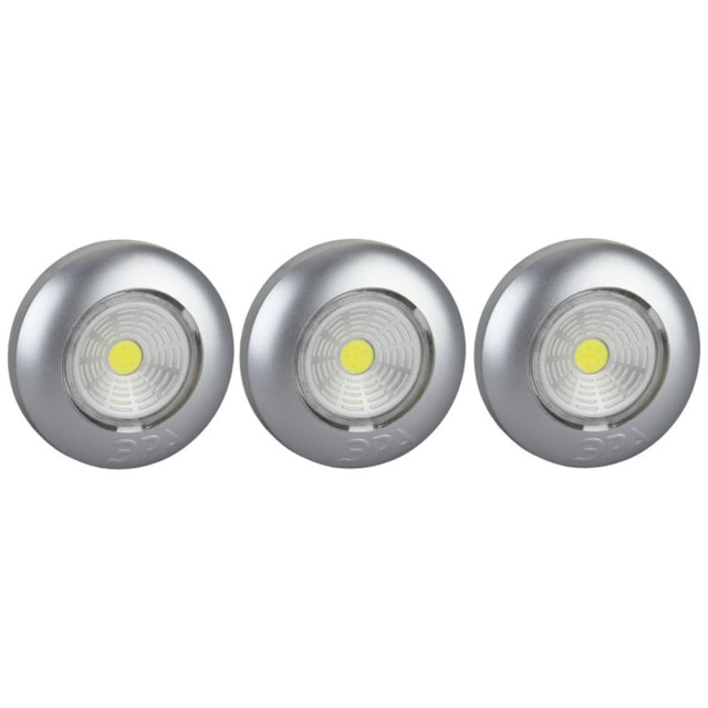 Фонарь Эра Аврора SB-504 Б0031043 пушлайт COB 3*AAA серебристый 3 шт