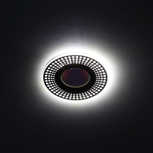 Светильник точечный Эра DK LD41 Б0037383 WH/BK MR16 декор cо светодиодной подсветкой белый/черный