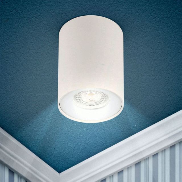 Светильник потолочный Эра OL1 Б0041503 GU10 WH GU10 80*100 мм