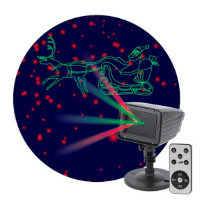 Проектор Эра ENIOP-02 Laser Дед Мороз мультирежим 2 цвета