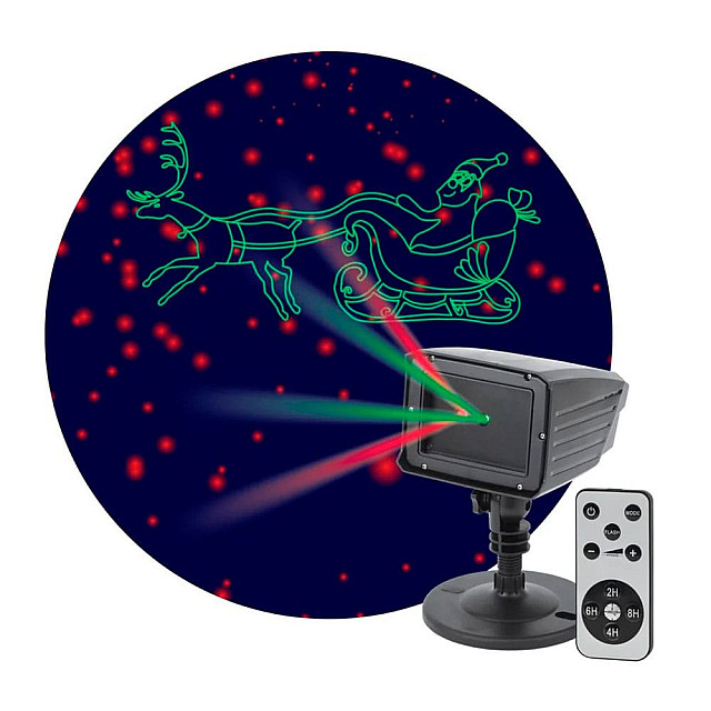 Проектор Эра ENIOP-02 Laser Дед Мороз Б0041643 мультирежим 2 цвета